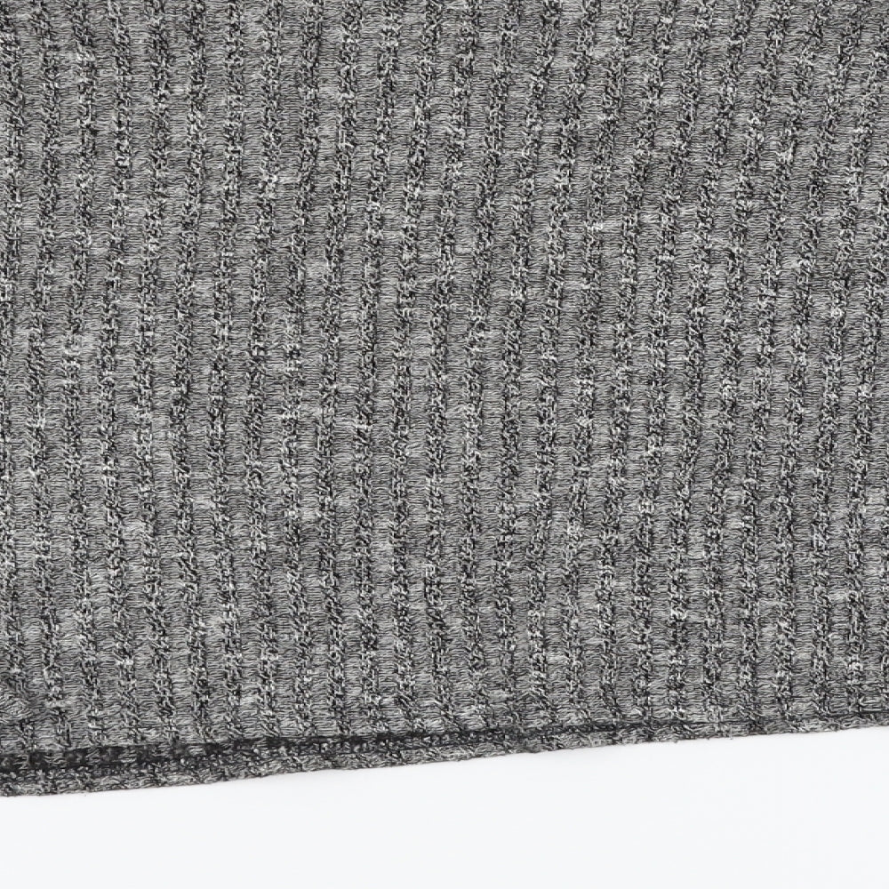 Topshop Womens Grey   Cropped T-Shirt Size 12