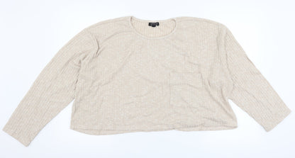 Topshop Womens Brown   Pullover Jumper Size 16