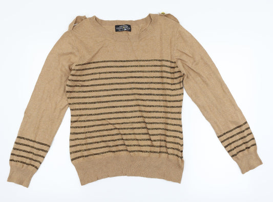 Atmosphere Womens Brown Striped  Pullover Jumper Size 16