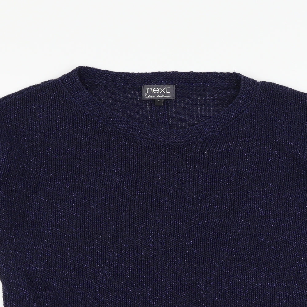Womens UK Size 6 NEXT Blue Basic T-Shirt