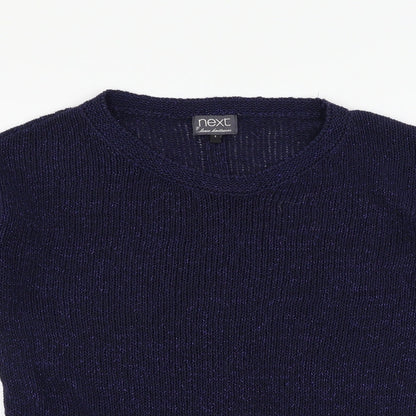 Womens UK Size 6 NEXT Blue Basic T-Shirt