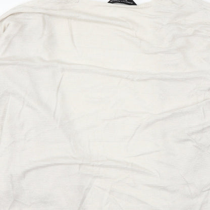 Dorothy Perkins Womens White   Cardigan Jumper Size S