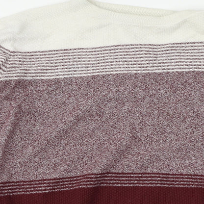 Primark Mens Red Striped  Pullover Jumper Size XL