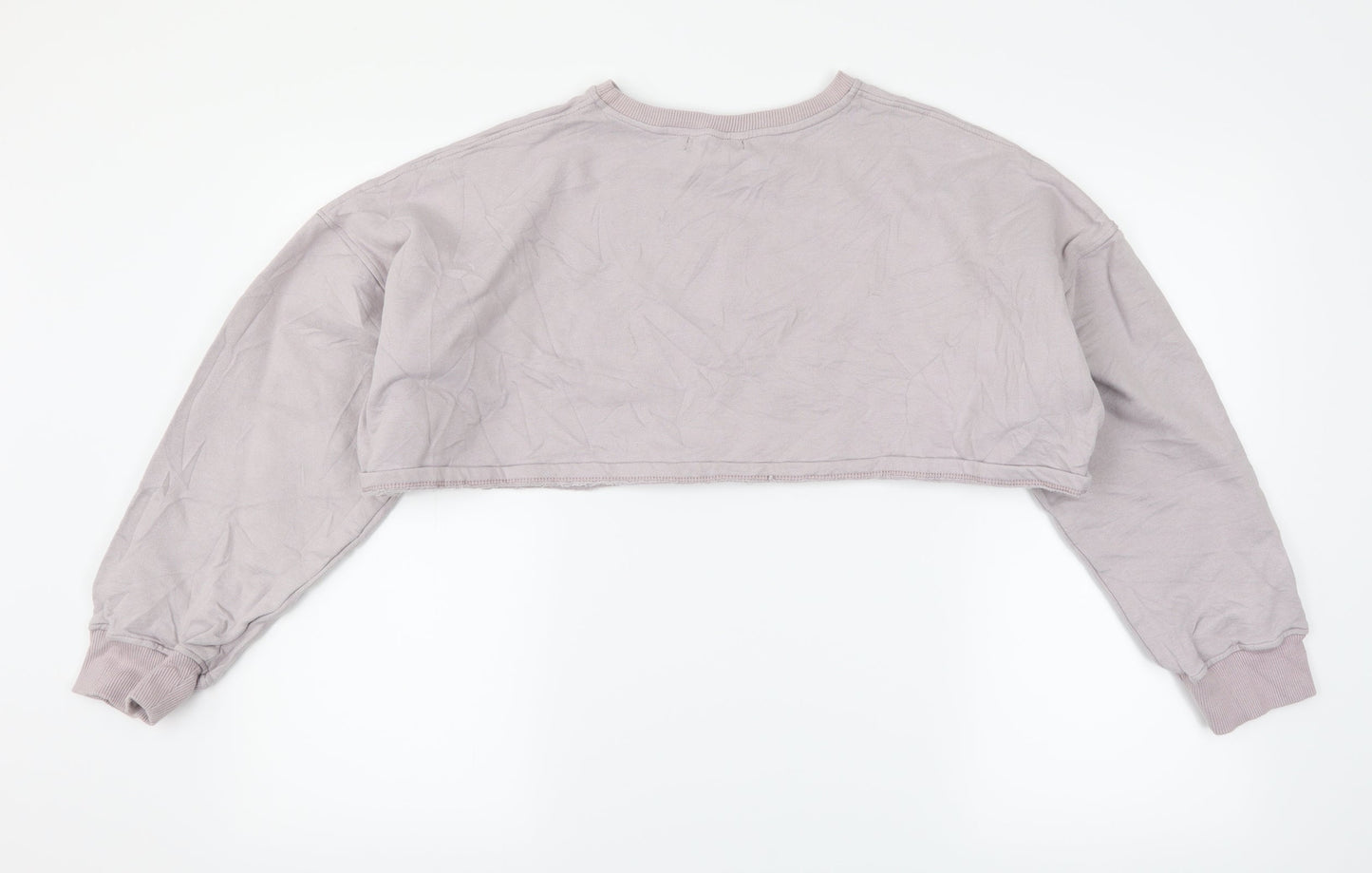 Motel Womens Purple   Pullover Sweatshirt Size S  - angel cropped