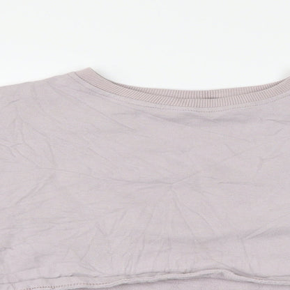 Motel Womens Purple   Pullover Sweatshirt Size S  - angel cropped