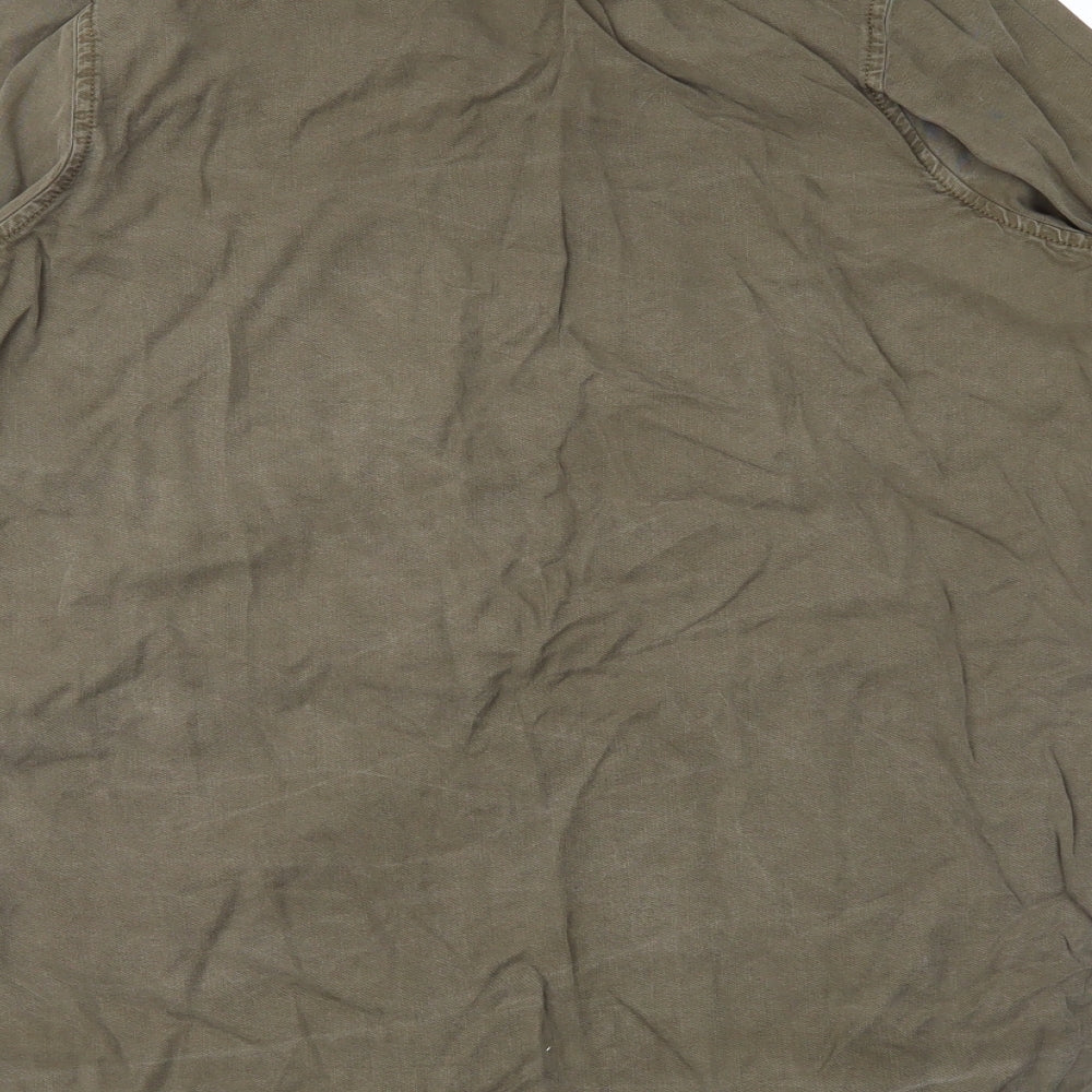 Papaya Womens Green   Basic Blouse Size 10