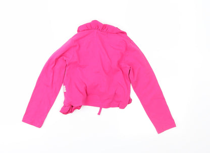 Pom Pom Girls Pink  Jersey Jacket  Size 6 Years