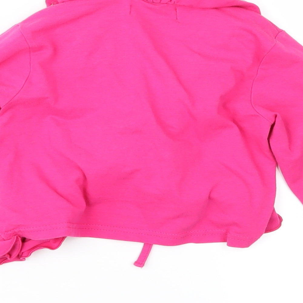 Pom Pom Girls Pink  Jersey Jacket  Size 6 Years