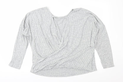Papaya Womens Grey  Knit Pullover Jumper Size L