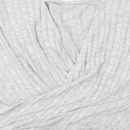 Papaya Womens Grey  Knit Pullover Jumper Size L