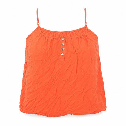 Womens UK Size 8 Divided Orange Camisole Blouse
