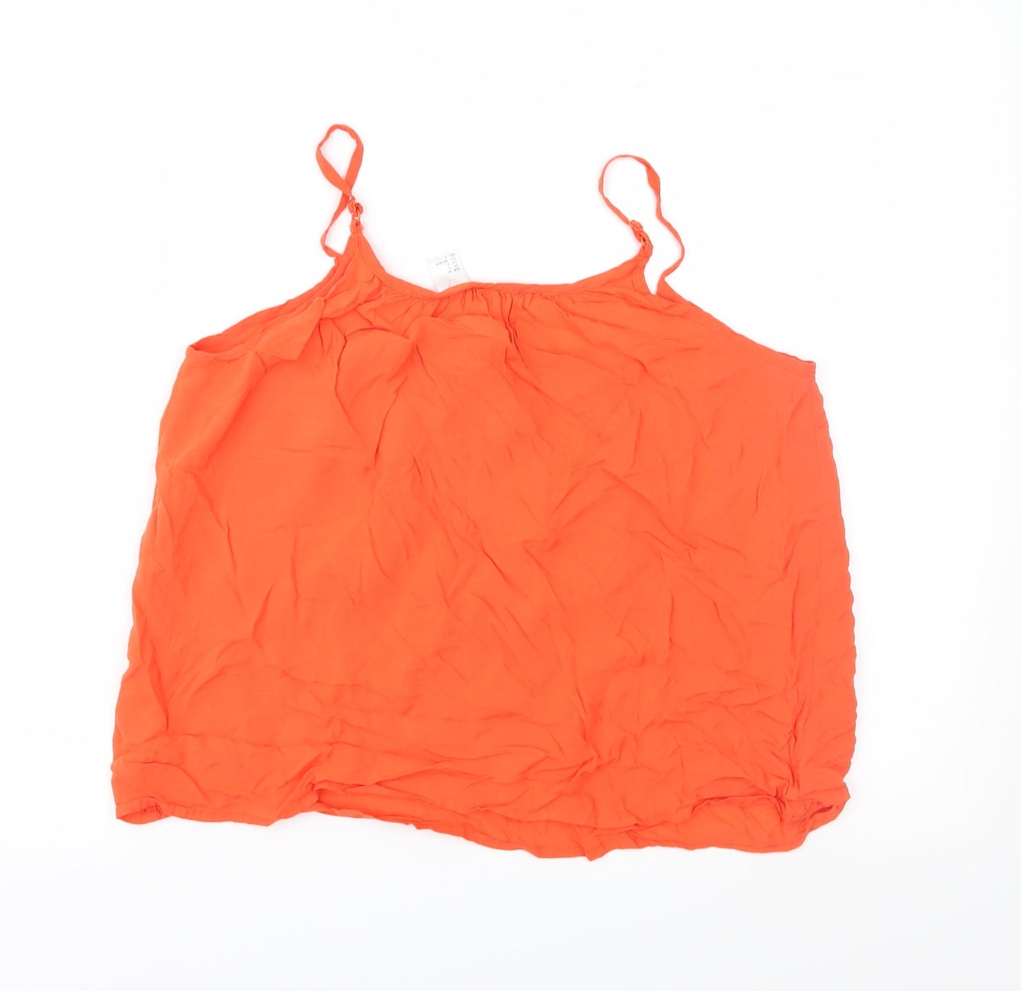 Divided Womens Orange   Camisole Blouse Size 8