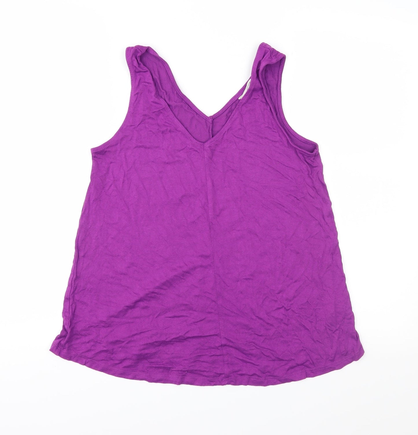 George Womens Purple  Jersey Basic Tank Size 8