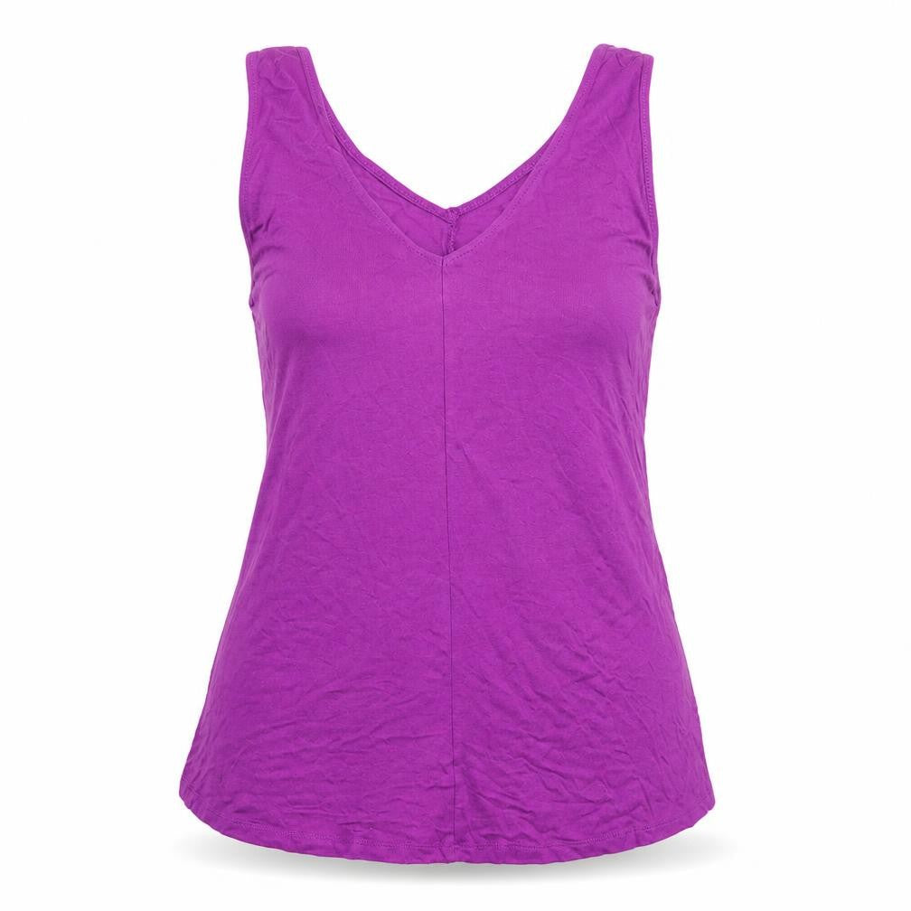 Womens UK Size 8 George Purple Basic Tank