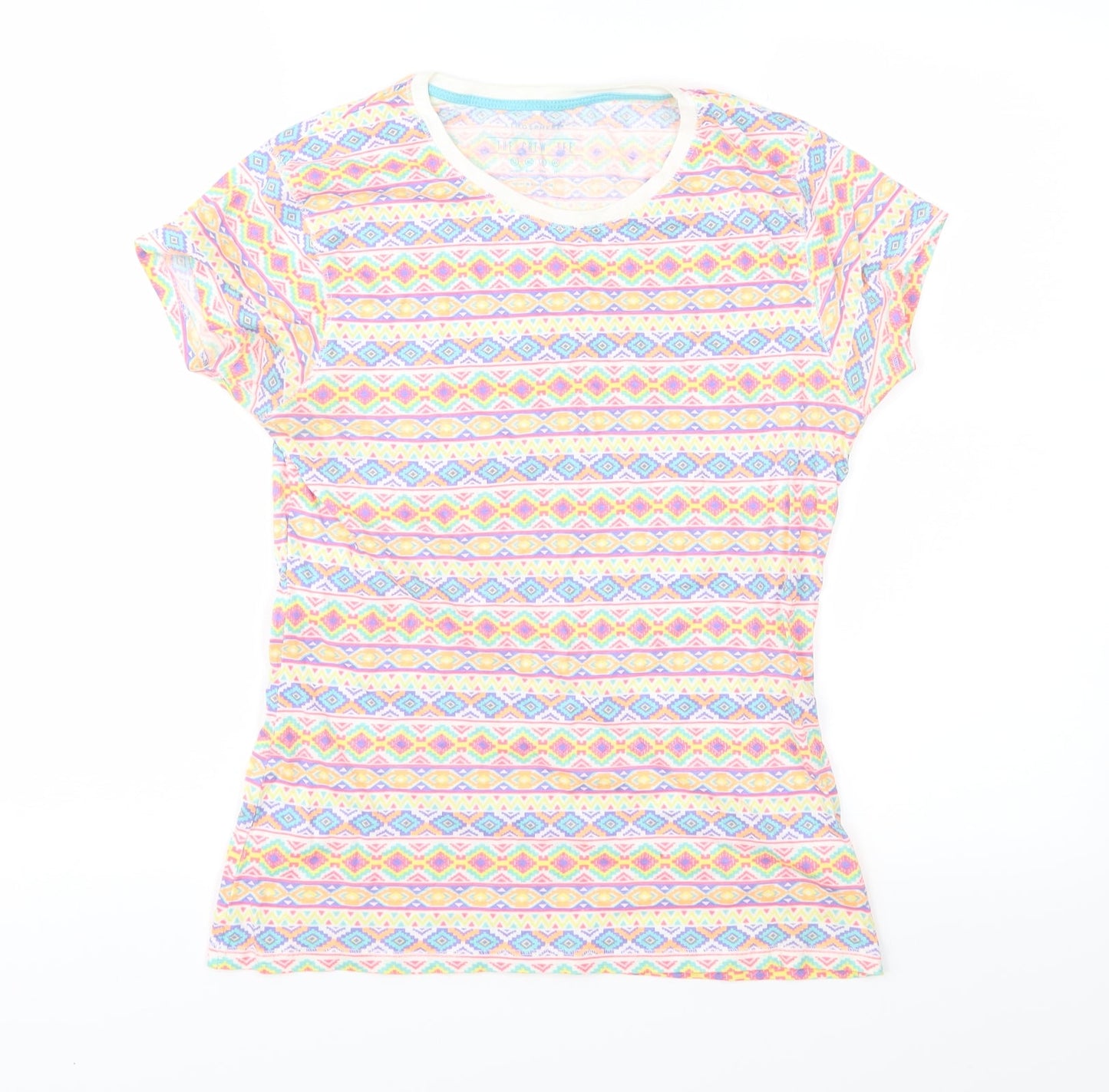 Womens UK Size 12 Atmosphere Multicoloured Basic T-Shirt