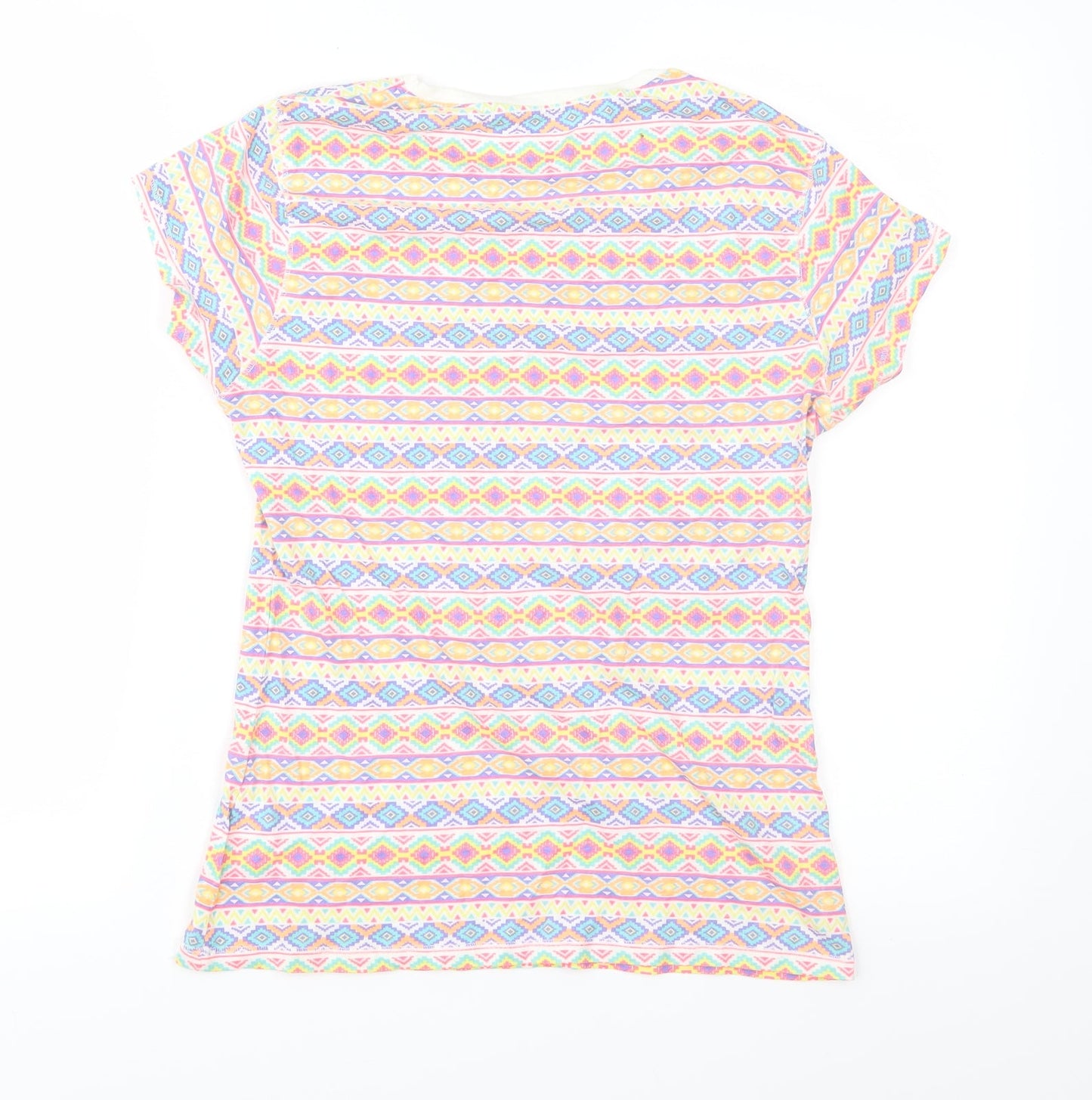 Womens UK Size 12 Atmosphere Multicoloured Basic T-Shirt