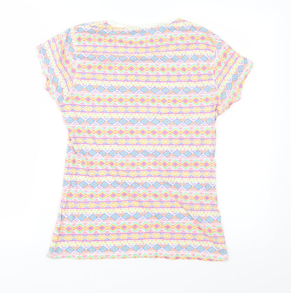 Womens UK Size 12 Atmosphere Multicoloured Basic T-Shirt