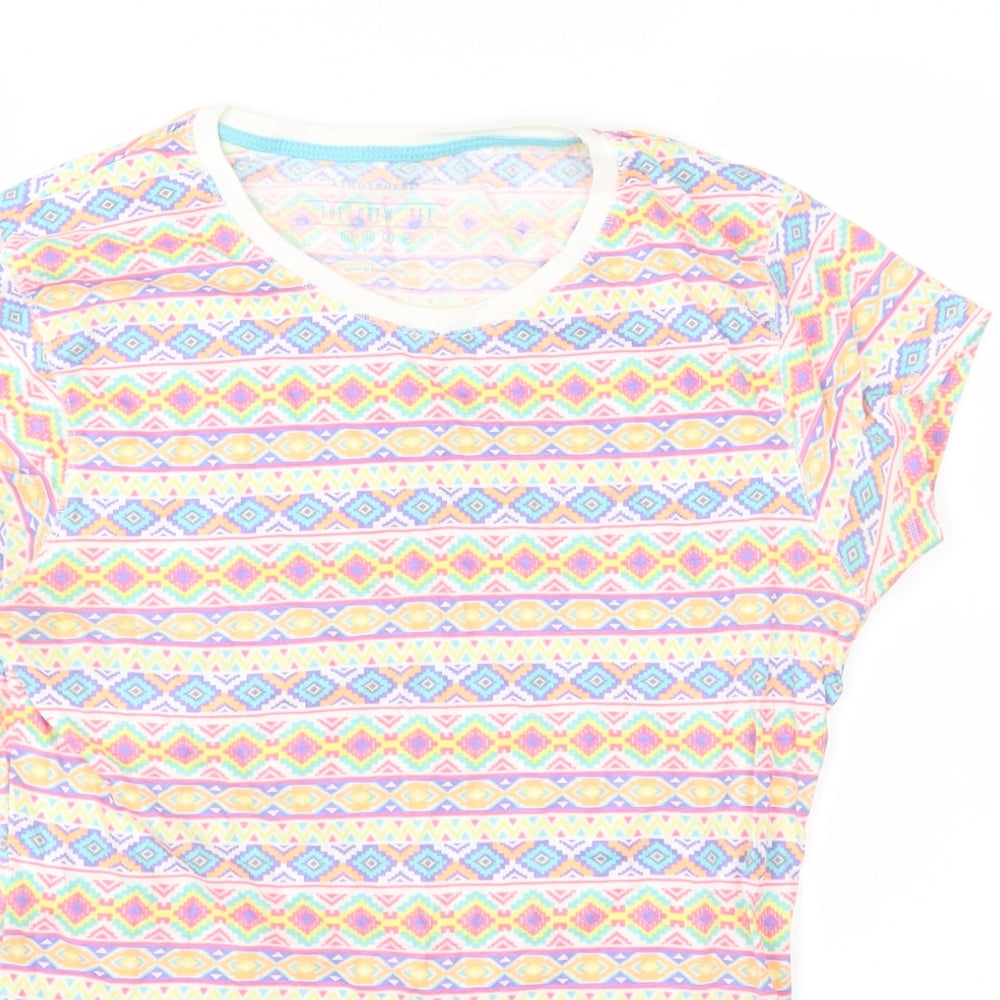 Womens UK Size 12 Atmosphere Multicoloured Basic T-Shirt