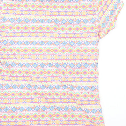 Womens UK Size 12 Atmosphere Multicoloured Basic T-Shirt