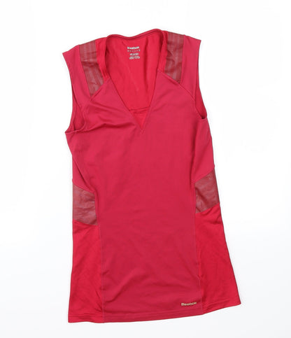 Womens UK Size M Reebok Pink Basic Tank