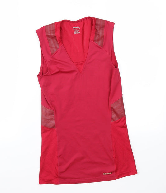 Womens UK Size M Reebok Pink Basic Tank