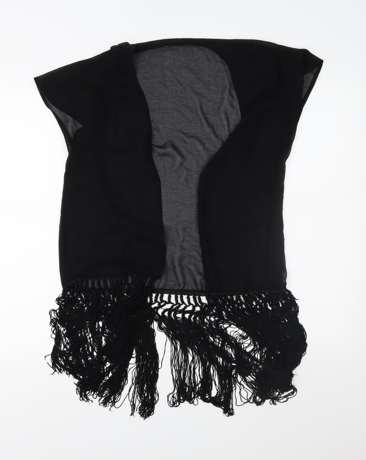 TU Womens Black  Chiffon Basic Blouse Size S