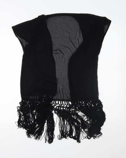 TU Womens Black  Chiffon Basic Blouse Size S