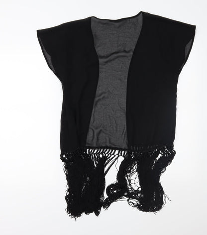 TU Womens Black  Chiffon Basic Blouse Size S