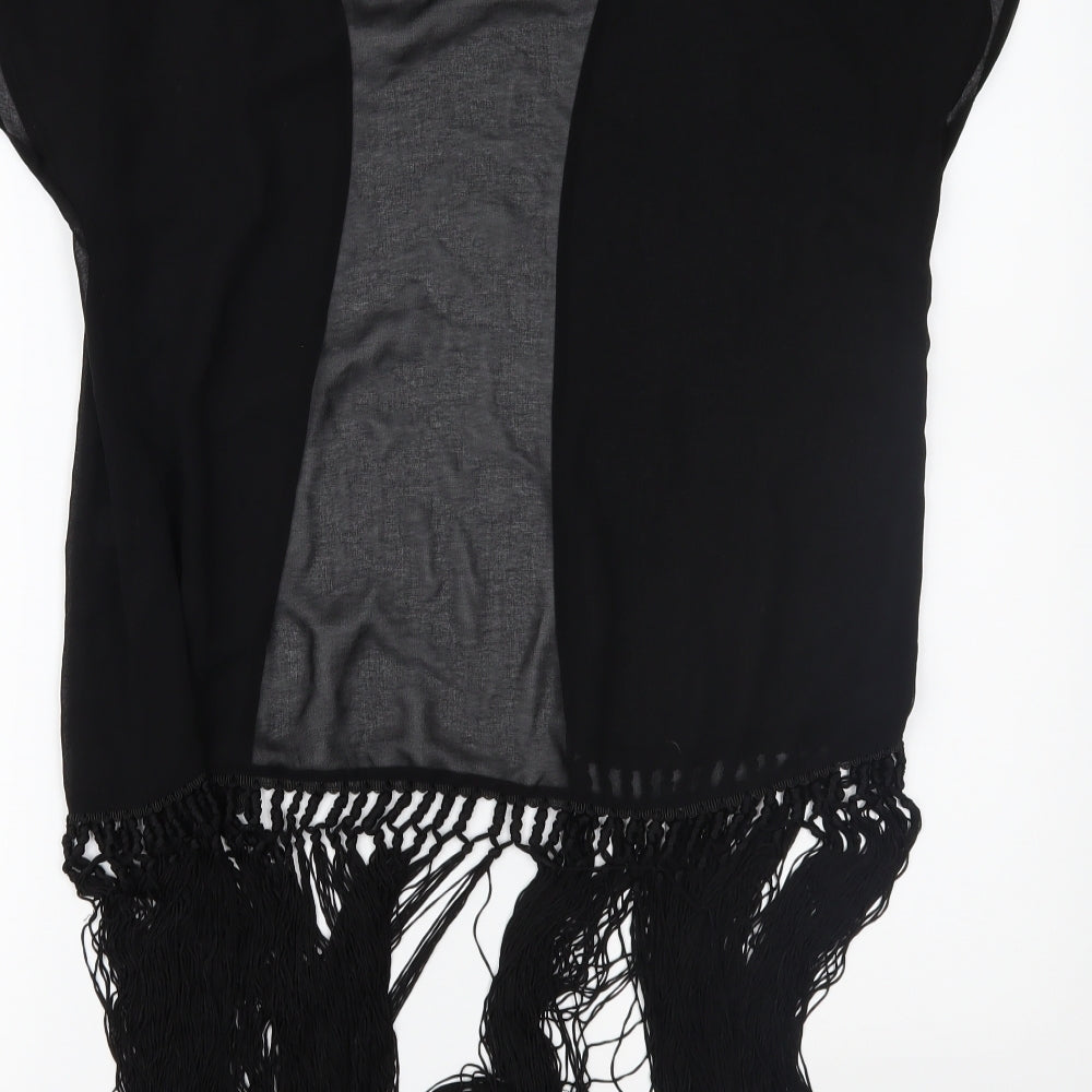 TU Womens Black  Chiffon Basic Blouse Size S