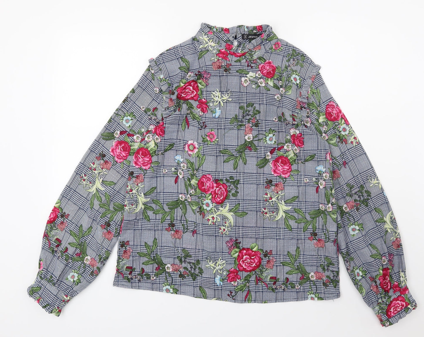 Womens UK Size S Jeuvre Multicoloured Basic Blouse
