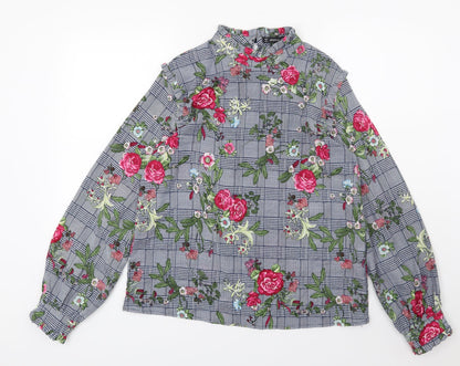 Womens UK Size S Jeuvre Multicoloured Basic Blouse