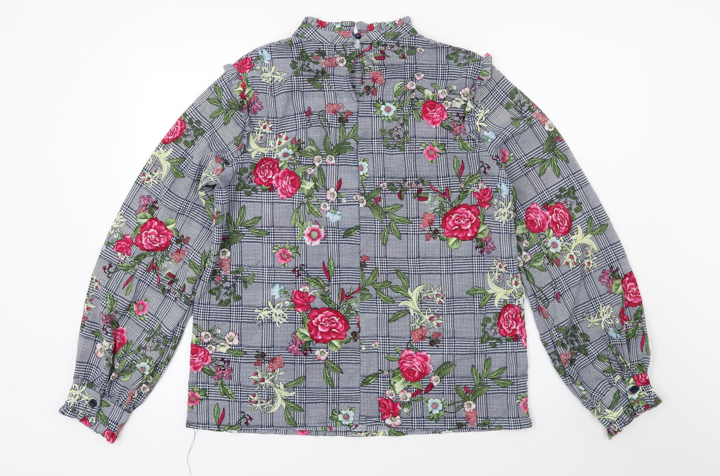 Womens UK Size S Jeuvre Multicoloured Basic Blouse