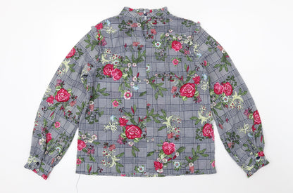Womens UK Size S Jeuvre Multicoloured Basic Blouse