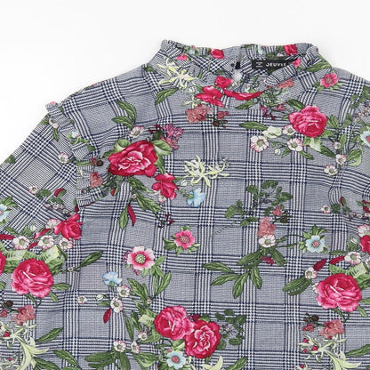 Womens UK Size S Jeuvre Multicoloured Basic Blouse