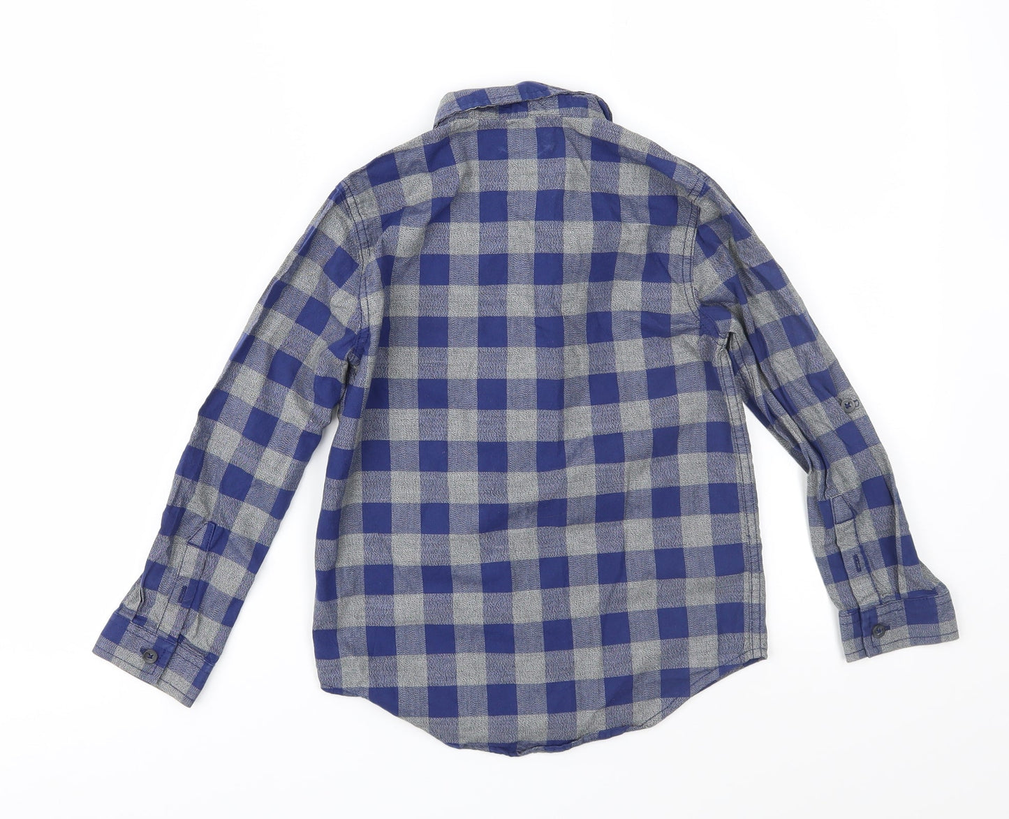 F&F Boys Black Check  Basic Button-Up Size 6-7 Years