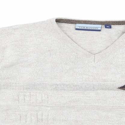 Tom Hanson Mens Beige   Pullover Jumper Size XL