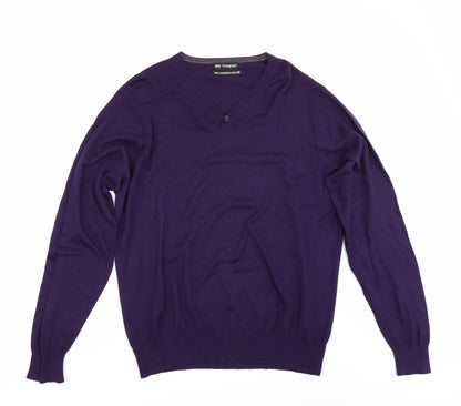 Marks and Spencer Mens Purple   Pullover Jumper