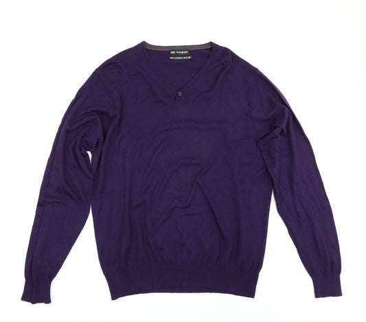 Marks and Spencer Mens Purple   Pullover Jumper