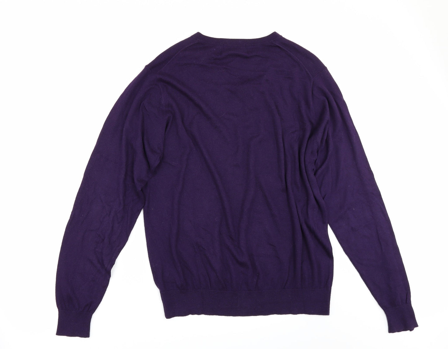 Marks and Spencer Mens Purple   Pullover Jumper
