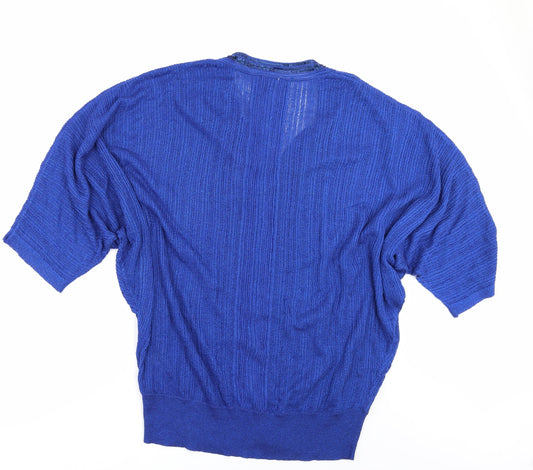 Planet Womens Blue   Pullover Jumper Size M