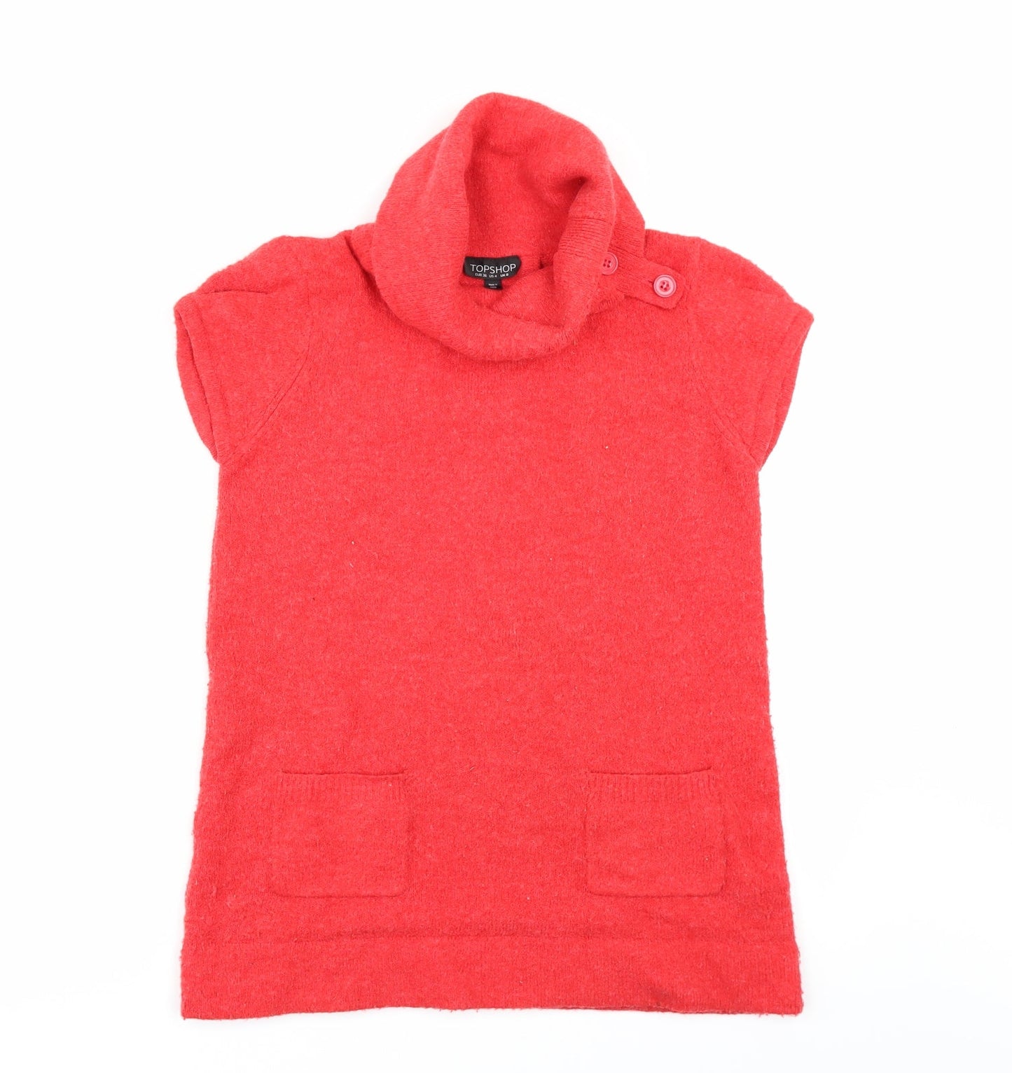 Topshop Womens Red   Pullover Jumper Size 8