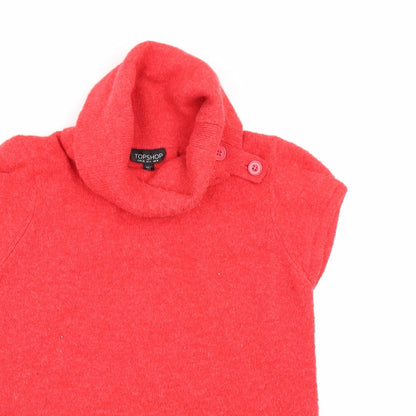 Topshop Womens Red   Pullover Jumper Size 8
