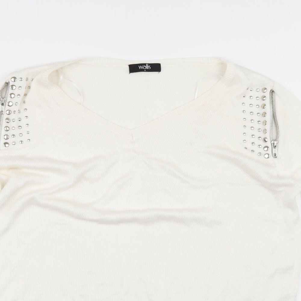 Wallis Womens Ivory   Pullover Jumper Size S