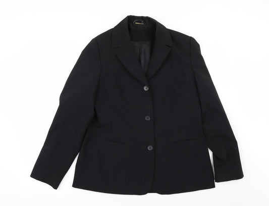 Womens UK Size 14 Preworn Black Jacket