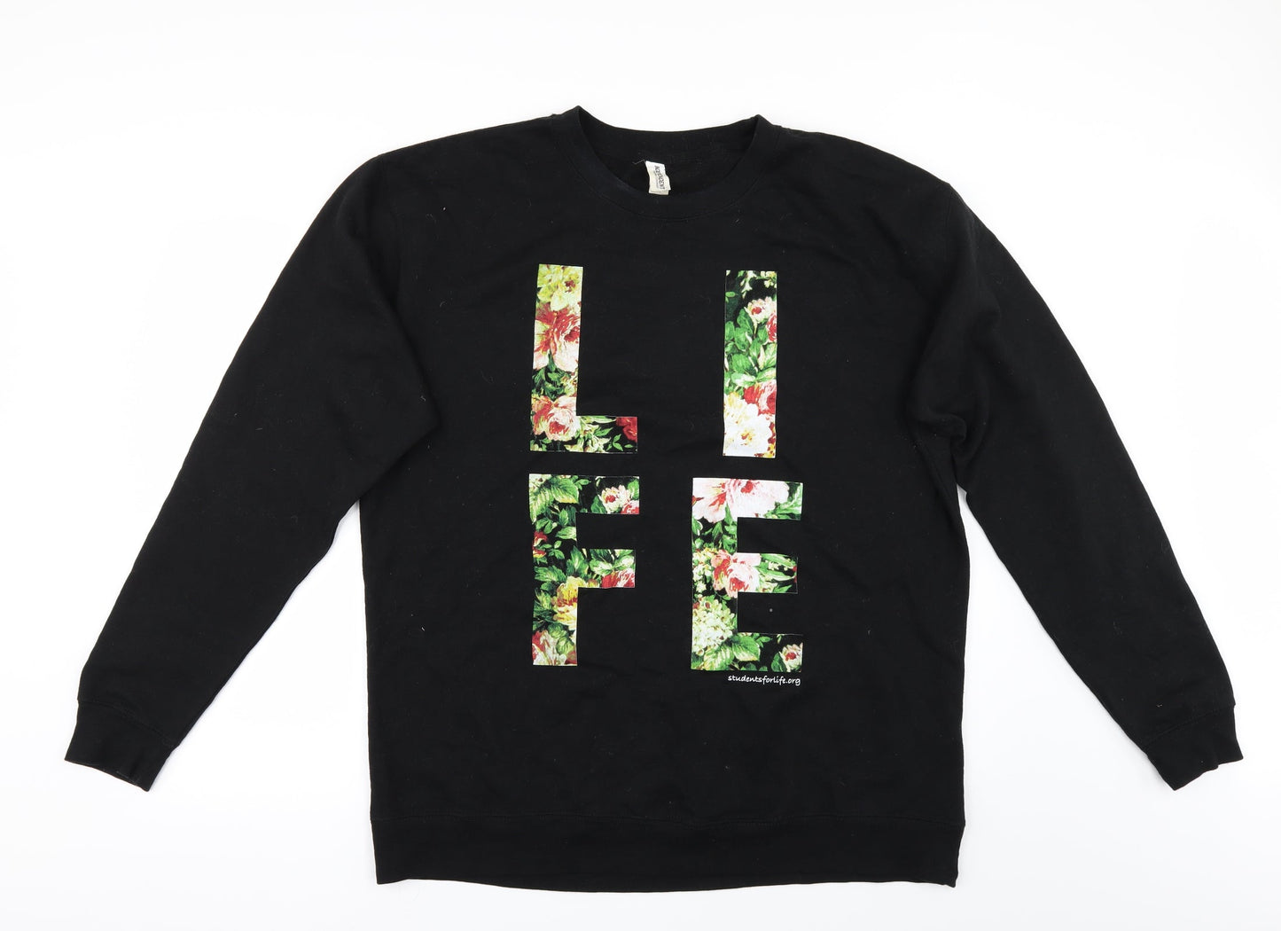 Independent Trading Company Womens Black    Sweatshirt Size XL