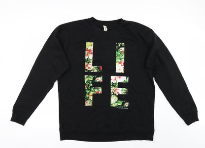 Independent Trading Company Womens Black    Sweatshirt Size XL