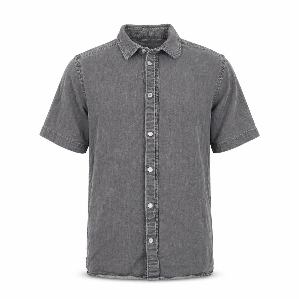 Mens UK Size S Topman Gold  Button-Up Short Sleeve Casual Shirt