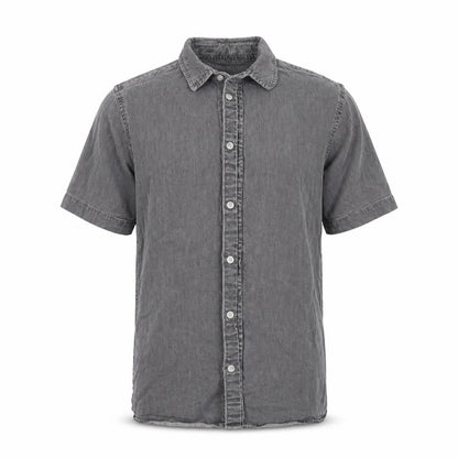 Mens UK Size S Topman Gold  Button-Up Short Sleeve Casual Shirt
