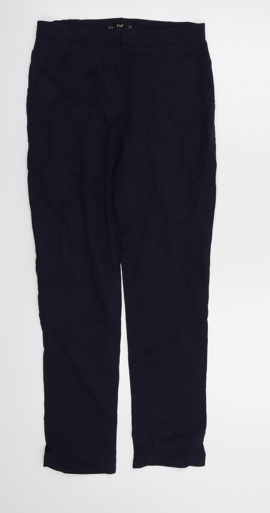 F&F Womens Blue   Sweatpants Trousers Size 6 L27 in