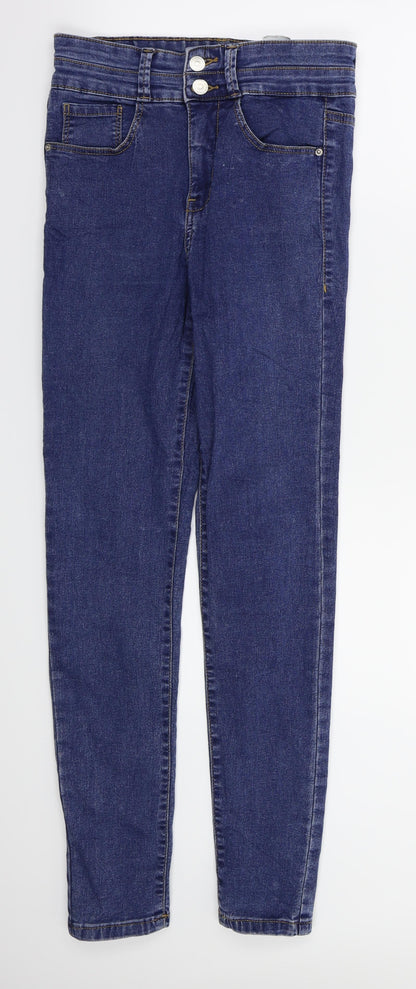 Womens UK Size 10 sinsay Regular Fit Skinny Blue Jeans